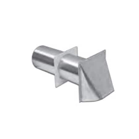 Lambro Industries 4 in. Aluminum Preferred Hood Vent with Tail, 2.5 in. Mouth Opening, 12PK 544